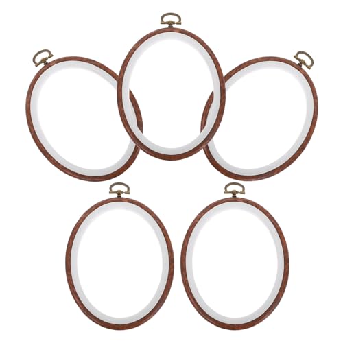 Aros de bordado ovalados jojofuny para crear decoración textil y manualidades DIY en casa