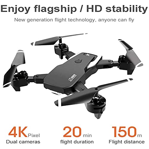 ZHCJH Drohne 4K Ultra-Clear Front/Boden Dual Kamera Variables Objektiv HD-Bildübertragung Große modulare Batterie Gesten… – Bild 6