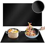 54 x 90cm Large Induction Hob Protector Mat, Magnetic Silicone Induction Hob Cover, Heat Resistant & Scratch Protector, Multifunctional BPA-Free Silicone Mat