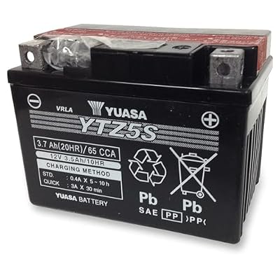 Yuasa YUAM62TZ5 YTZ5S-BS Maintenance Free YTZ High Performance AGM Battery with Acid pack