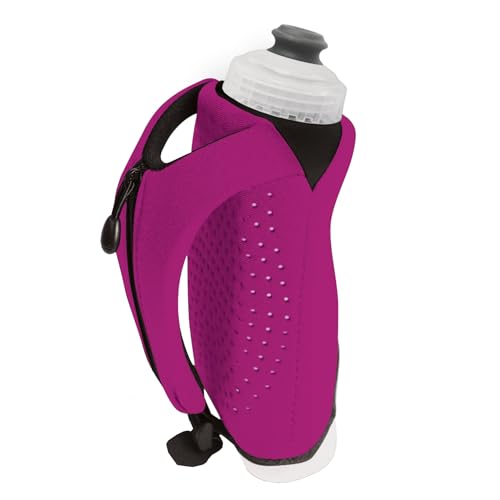 Amphipod Hydraform Ergo-Lite Handheld Water Bottle, BPA-Free Minimalist Insulated Hydration for Ultra-Running & Walking - Pink -16 oz
