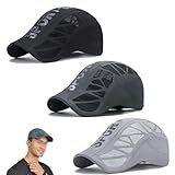 Aeromesh Sport Cap, Mesh Baseball Cap for Men, Cricket Hats for Men, Quick Dry Mesh Stead Hat, Adjustable Strap (3 PCS-D,One Size)