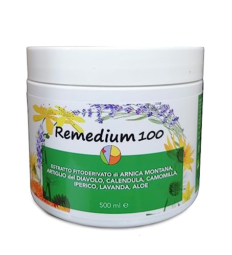 MY FACTORY Remedium 100 - Gel per i Muscoli, 500ML - Made in Italy - Alta Concentrazione - Antinfiammatorio, Antidolorifico, Antitraumatico, Defaticante e Rilassante - Unisex - Atleti, Persone Attive