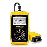 AUTOOL Universal OBD II Scanner Car Engine Fault Code Reader OBD2 CAN Diagnostic Scan Tool and Erasing Codes Check Emission Monitor Status Scan Tool