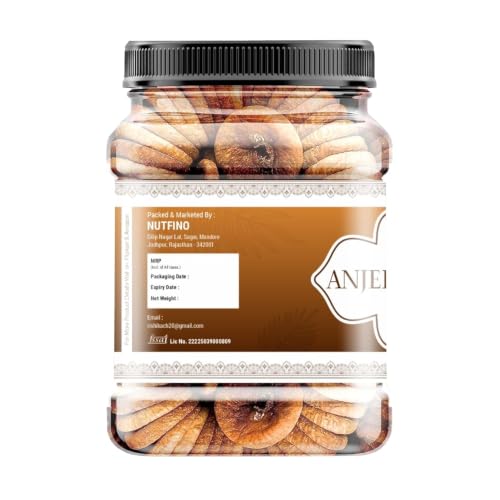 Image of Nutfino Anjeer (Dried Figs) 1 Kg Dry Fruits | Naturally Sweet & Fibre Rich | Healthy Snack (1kg)