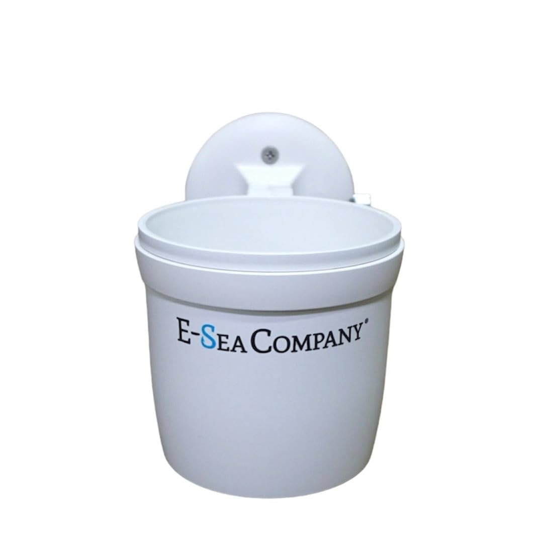 E-Sea Cup - Soporte de ventosa ajustable (blanco). Soporte de ventosa resistente. Perfecto para barcos, kayaks, cuatrimotos, carritos de golf, caravanas, coches, mientras acampas y