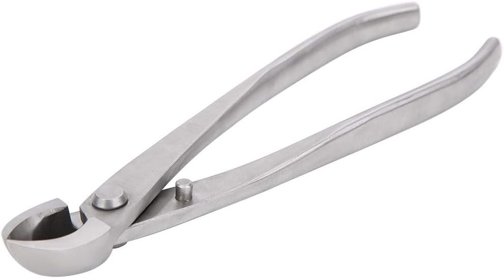 0.8Inch /20.5cm Stainless Steel Bonsai Concave Branch Cutter Bonsai Pruning Maintenance Tool for Shoots Leaf Bonsai Pruning Maintenance