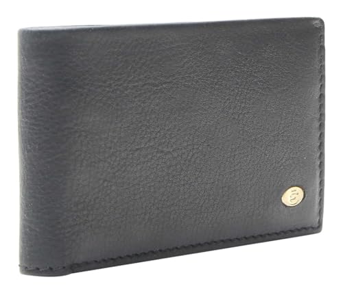Esquire Chicago Wallet S Black petit portefeuille anti-encombrement pour poche de veste