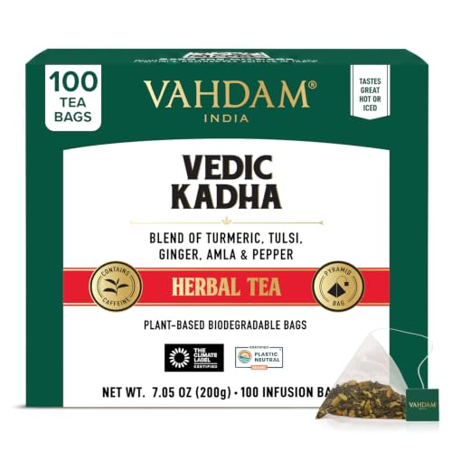 VAHDAM Vedic Kadha Teabags (100 count) Indian Ancient Recipe