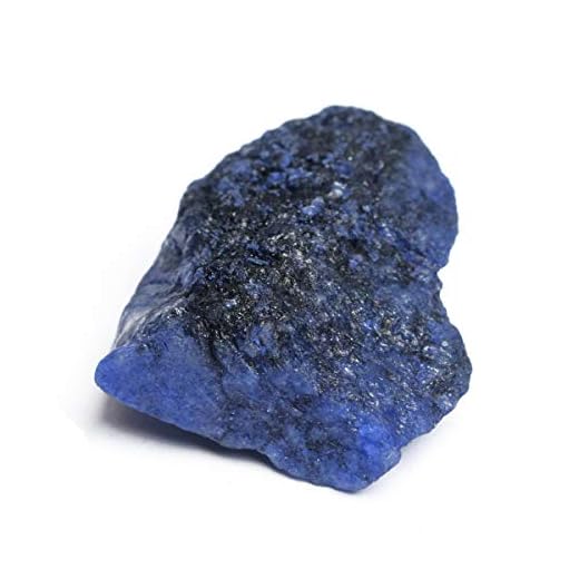 GEMHUB 189 Carat Raw Uncut Sapphire Healing Crystal Loose Gemstone for Charms Rough Blue Sapphire Loose Gem