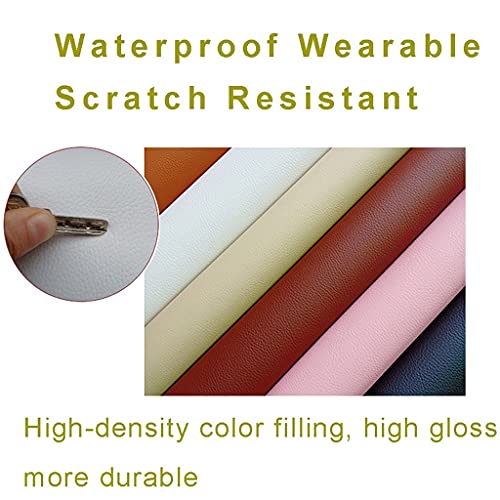 Tissu cuir pour meuble et voiture d'une largeur de 160 cm idéal pour bricolage et sacs DIY