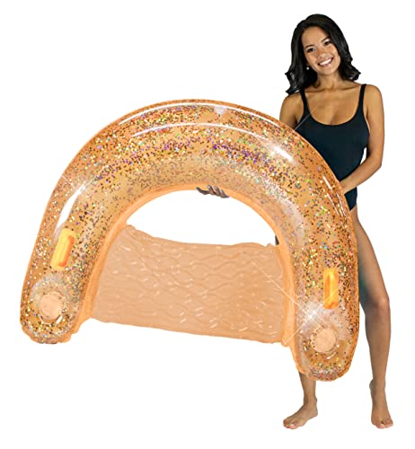 Mango Glitter Sun Chair Jumbo 48" Inflatable Pool Raft By Poolcandy #TOP20