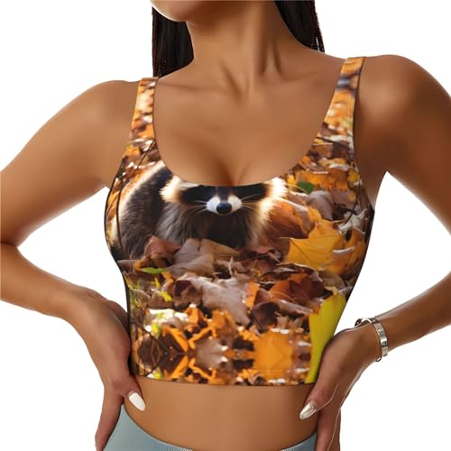 Gilet de sport léger haut de gamme femme imprimé feuilles d'automne