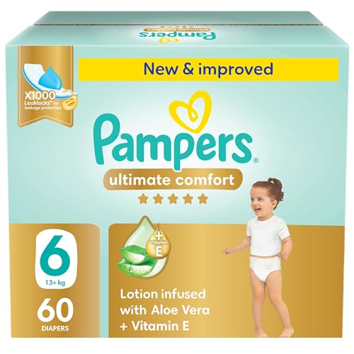 Pampers Ultimate Comfort Size 6 13+ kg Giant Saving Box 60 Diapers