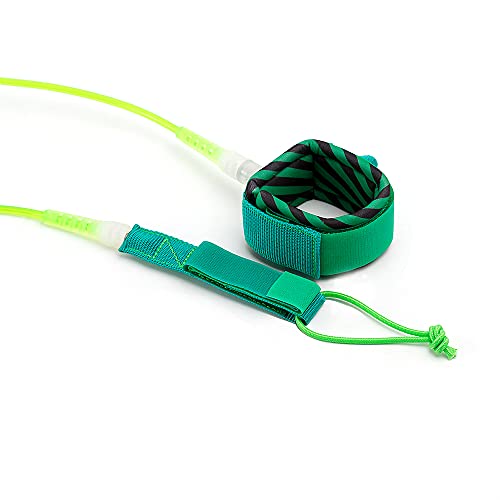 Sunbaca Trela ​​de Surf Surf Leash Leash Aço Suave Swivel Surf Perna Raia Paddleboard 6FT / 8FT / 10
