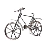 Ornement cycliste : fabriqué en fer, structure solide, il est destiné à être utilisé, sculpture en fer