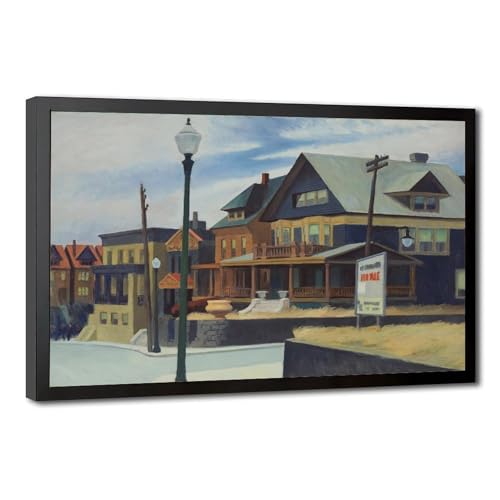 Impression sur toile East Wind Over Weehawken Hopper avec cadre de suspension