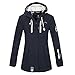 Produktbild Marikoo Damen Softshell Jacke Winter Jacke Regenjacke Parka Kapuze ZMTZ (S, Blau)