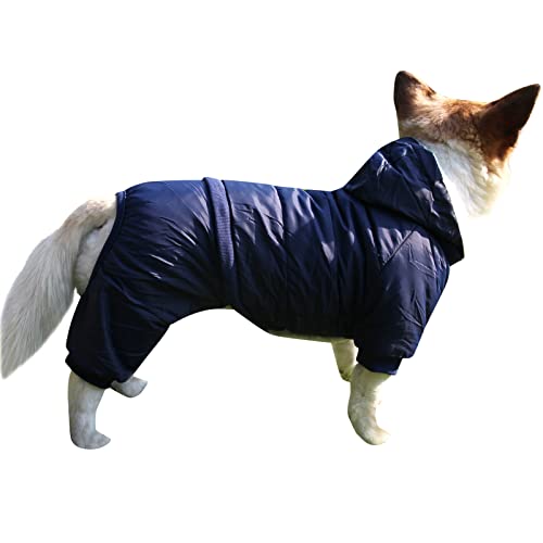 JoyDaog-Fleece-Lined-Dog-Coat-with-Detachable-Hood-and-Detachable-Hind-LegsWarm-Puppy-Jacket-in-WinterBlue-M