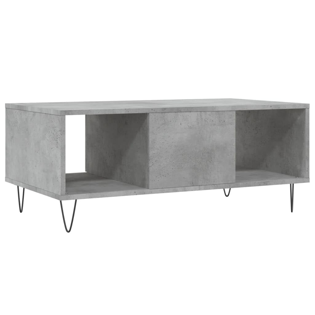 Homgoday Tavolino da caffè grigio cemento, 90 x 50 x 36,5 cm, in legno ingegnerizzato, tavolino da tè per soggiorno, sala d'accoglienza degli ospiti, camera da letto e mobili da ufficio