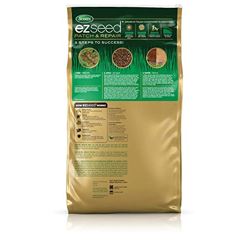 Image of Scotts EZ Seed Patch & Repair Bermudagrass - Combination Mulch, Bermudagrass Seed and Fertilizer for Repairing Bare Spots, Lawn Patch Repair, Covers Up to 225 Sq. Ft., 10 lb. (Pack of 4)