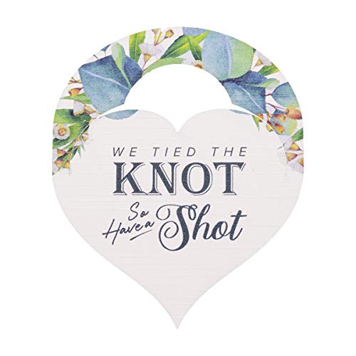Lot 50 mini étiquettes We Tied the Knot so Have a Shot pour bouteille mariage