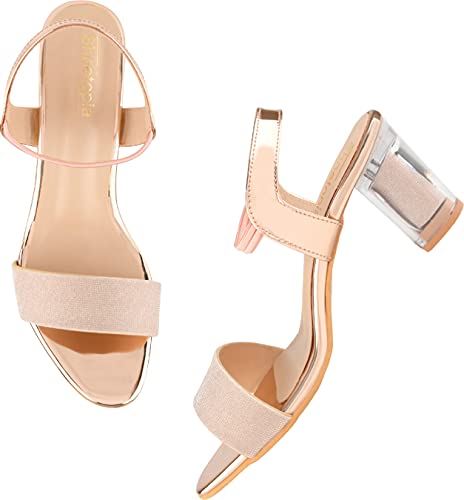 Image of Shoetopia Women's Kitten Heel Sandals