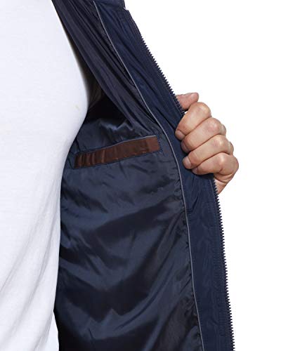 Image of Weatherproof Hooded Puffer Jacket for Men - Water Resistant Bubble Coat for Men | Puffy Alternative Down Jacket