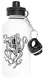 scaphandre autonome création Durable et réutilisable VENDAX Poulpe Scaphandre Autonome Plongeur Casque Aluminium Blanc Bouteille d\'eau Avec Bouchon à Vis White Watter Bottle With Screw Cap