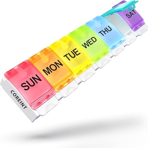 Coreint Pill Organiser (Multicolor Extra Large Long)