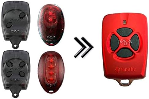 Original Aprimatic TX4S Garage Remote Control Compatible with APRIMATIC TX2P, APRIMATIC TX4P, APRIMATIC TX2M, APRIMATIC TX4M