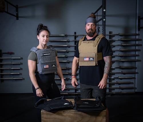 Image of Northgym Adjustable Weighted Vest /Incl. 3D Weight Plates in 14lbs / 20lbs / 30lbs / 42.5lbs - Optimized Weight Distribution and with Curved Plates for Running, Functional Training and Working Out