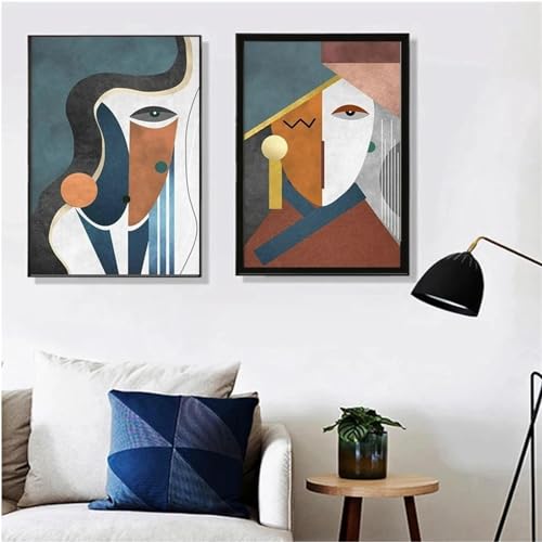 Art mural abstrait géométrique KEBIA en haute finition pour décor haut de gamme