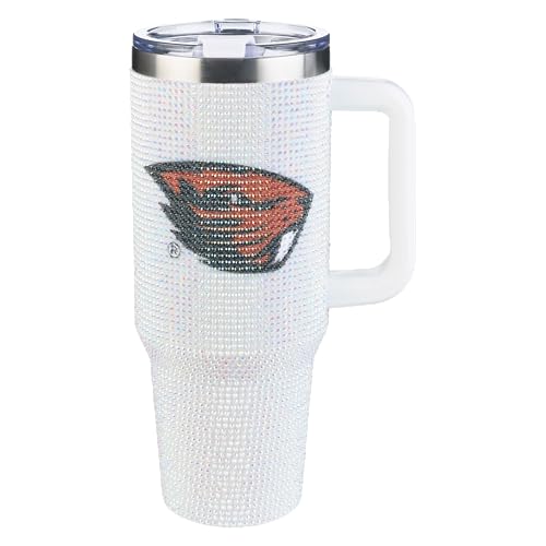 Image of The Memory Company Officially Licensed 40oz White Bling Game Day Tumbler, Oregon State University