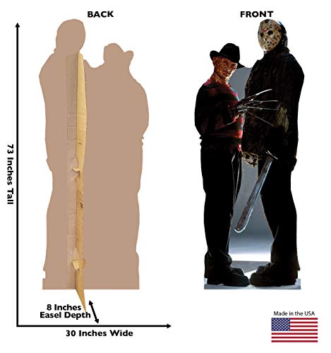 Image of Advanced Graphics Freddy vs. Jason Life Size Cardboard Cutout Standup - Freddy vs. Jason (2003 Film)