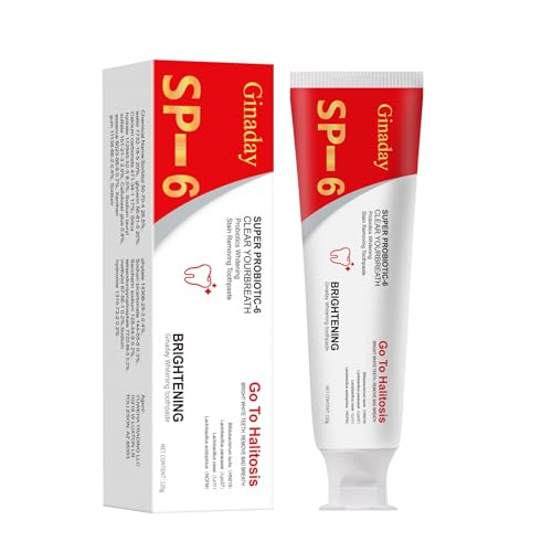 SP-6 Ultra Whitening Toothpaste,Deep Cleaning Care Fresh Breath Super Probiotic-6 Toothpaste with Probiotic Oalance Oral Microbiot. (1 Pcs)