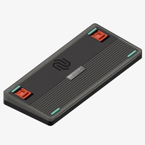 nuphy Halo75 V2 Mechanical Gaming Keyboard, 75% Wireless Hot Swappable Bluetooth, 83 Keys, RGB Backlit, Supports Bluetooth/2.4GHz/USB-C - (Black, Lemon (55gf))