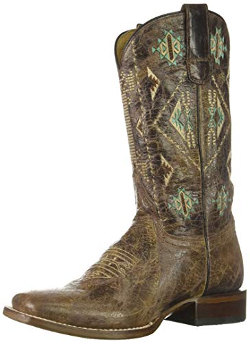 ROPER Women's Out West Western Boot, Brown, 10