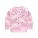 Iridescentlife Knitted Baby Girls Cardigan Toddler Button Sweaters (6 Monthes, Pink)