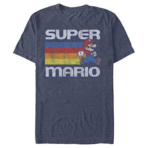 Nintendo Super Mario Running Retro Stripe Vintage Graphic Tee Men's by Nintendo - Used condition - US$15.94