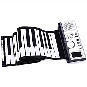 Roll Up Piano 61 Toetsen Draagbare Piano Roll Up Keyboard voor Beginners Peuter Kinderen Volwassen Hand Roll Draagbare…