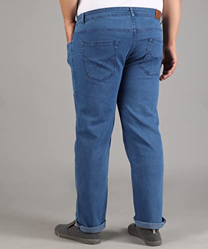 Image of STUDIO NEXX Regular Fit Cotton Lycra Blend Black Jeans