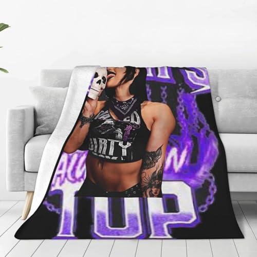 SBKGBIEHG Rhea Wrestler Ripley Überwurfdecke, bequeme Klimaanlagen-Decke, Queen-Size-Decken für alle Jahreszeiten, weiche Decken für Büro und Strand, 101,6 x 76,2 cm
