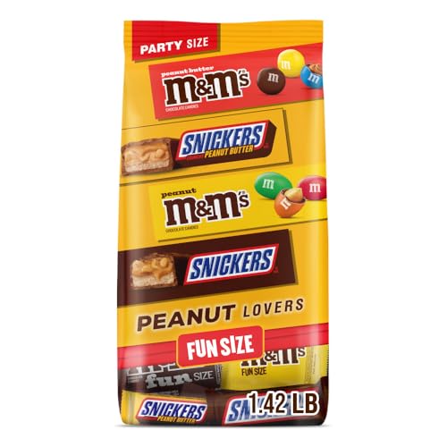 M&amp;M'S SNICKERS Chocolate Candy Variety Pack Mini Candy Bars Snacks 22.66oz