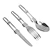 Xolsurg Stainless Steel Portable Outdoor Tableware Set Cookware Camping Picnic Hiking