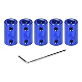 Außendurchmesser: 14 mm. BIQU Motorradkupplung, 5 mm bis 8 mm Schaft, starr, Aluminiumgehäuse mit Schraube (5 Stück)