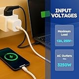 2 Way UK Plug Adapter Splitter 13A Multi Wall Plug Cube 3 pins Socket Splitter Extension Plug adaptor UK Socket Mains Extender for Home & Office (1pcs) - Image 3