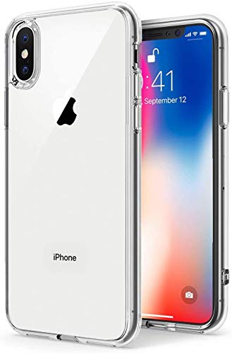 Litech™ Case for Apple iPhone Xs MAX (2018) [Flexfit] Premium Clear Scratch-Resistant Cute Creative Artistic Design [Wireless Charging Compatible] (Castle)