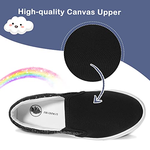 MIXIN Girls Sneakers Slip On Shoes Comfort Casual Low Top Fashion Flats Tennis Walking Casual Shoes for Little/Big Kids3