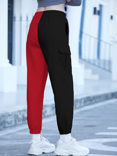 Image of SANGTREE Girls & Womens Drawstring Cargo Jogger Pants,3 Years - Women 3XL